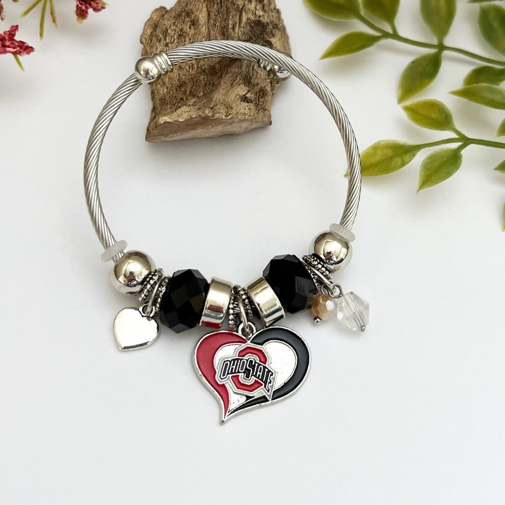Ohio State Bangle Charm Bracelet NEW